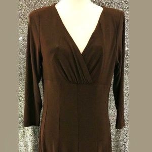 Lauren by Ralph Lauren Faux Wrap Dress